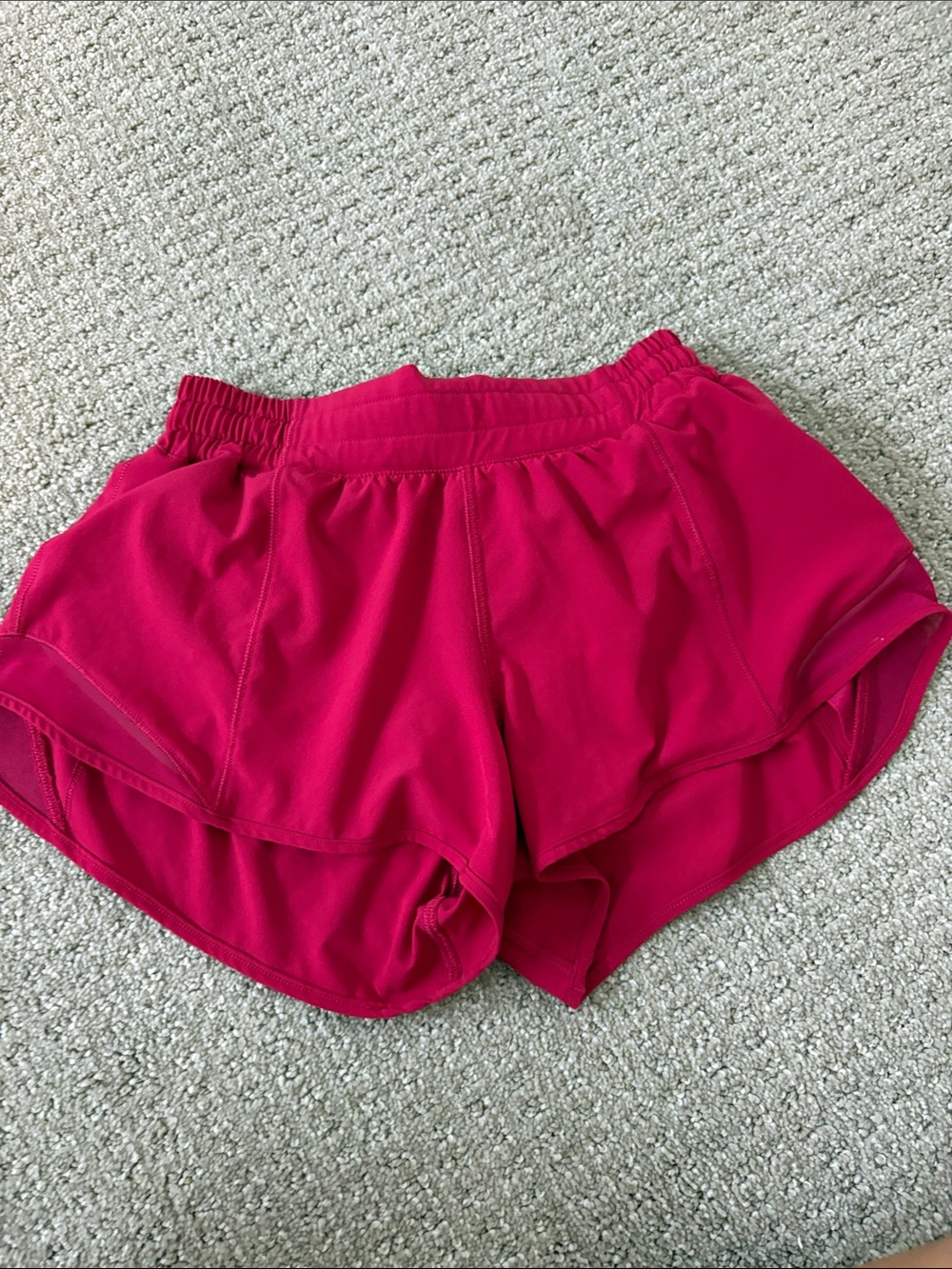 Pink Lululemon shorts. Size 4, Low rise. 2.5